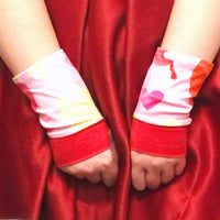 Strawberry Love Fingerless Gloves (S-L, Custom Sizing)