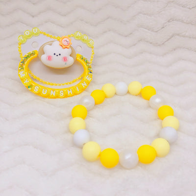You are My Sunshine Seconds Cloud BP Set (BP Paci and Teether)