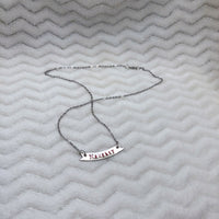 Naughty or Nice Customizable Banner Necklace