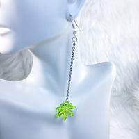Stonie Leaf Dangle Earrings (Many Colors Available)