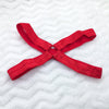 Single Cross Back Strawberry Red HC Garter Harness 16 to 17.5 Inch