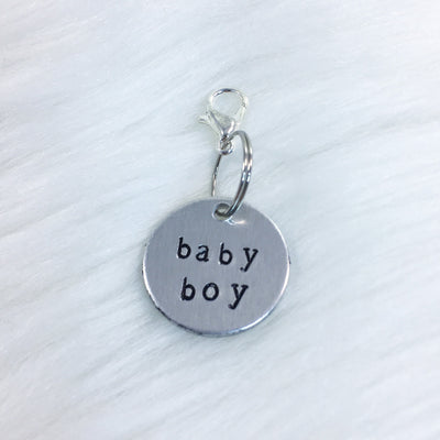 Baby Boy Collar Tag/Bracelet Charm