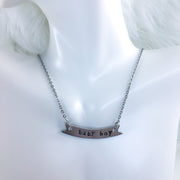 Baby Boy Banner Necklace
