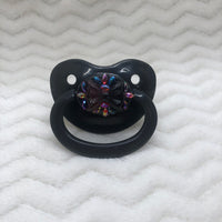 Seconds Red and Black Gem Bow OM Paci