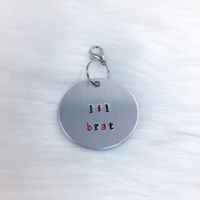 Lil Brat Collar Tag or Bracelet Charm