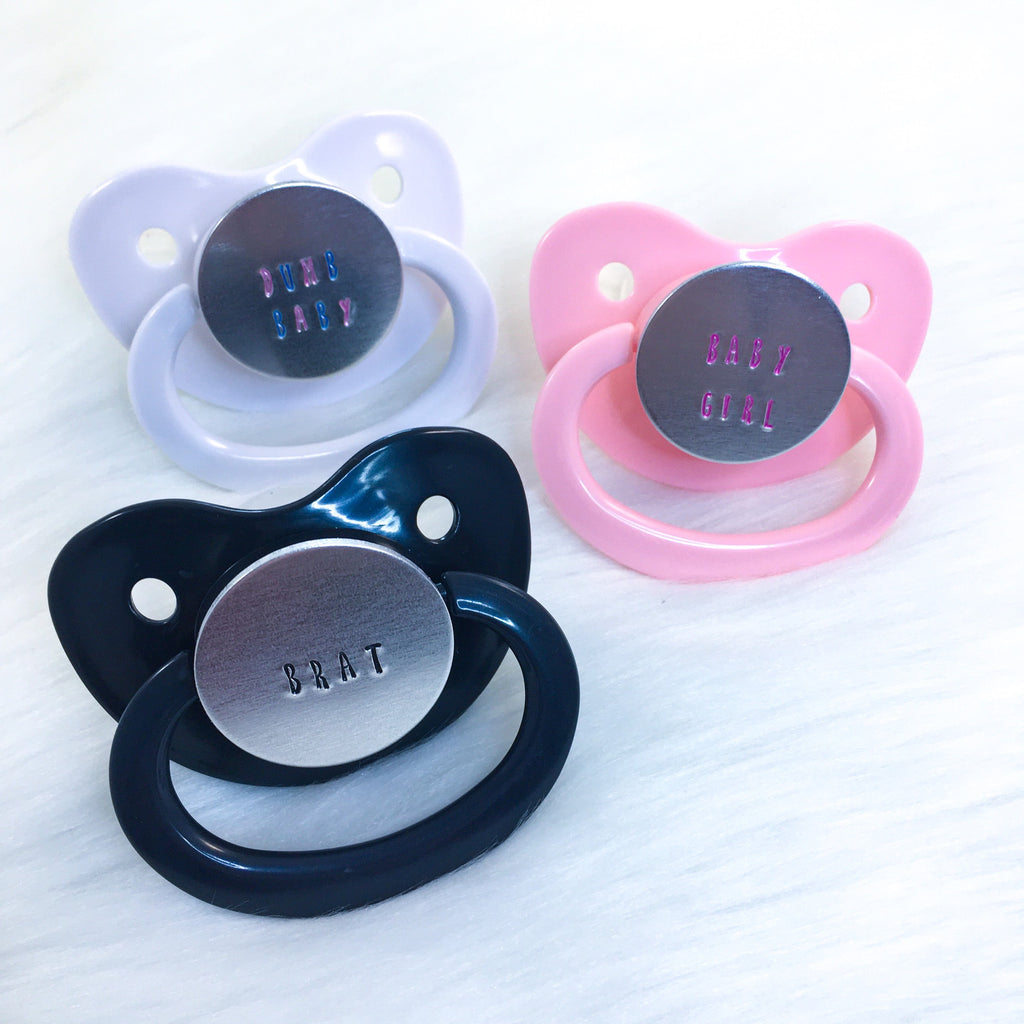 Customizable Engraved Simple Paci