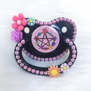Floral Pentacle Pink PM Paci (Custom Options Blank to Full Deco)