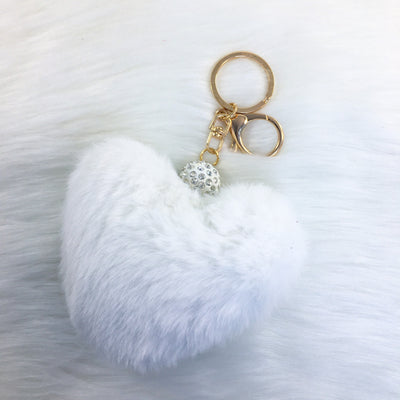 White/Gold Fluffy Heart HC Toybox