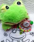 Mushroom Love Frog Set (PM Paci with Charm, Stuffie, Craft Kit)