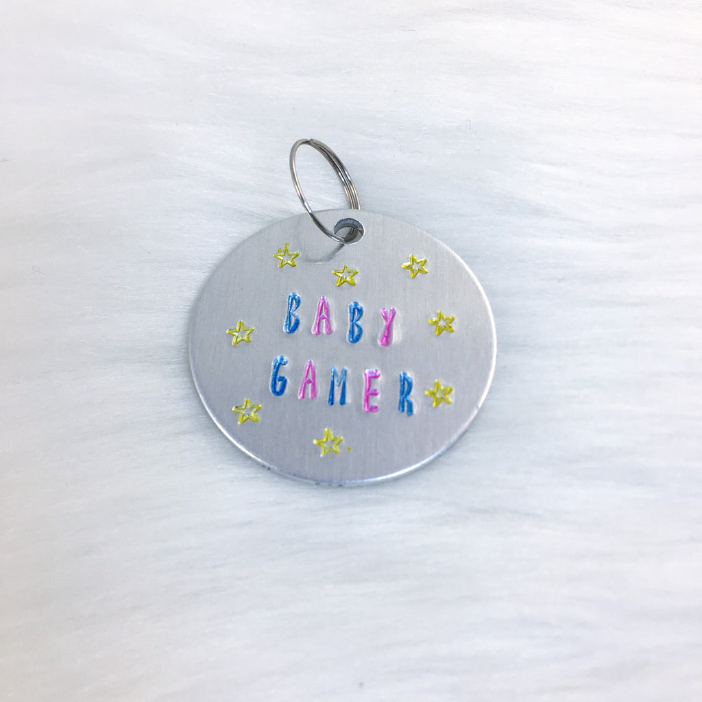 Baby Gamer Collar Tag or Bracelet/Paddle Charm