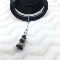 Duality Obsidian and Moonstone Paci Charm