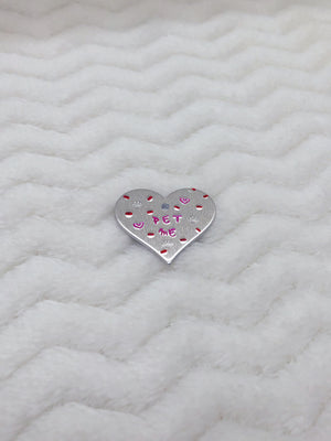 Customizable Sprinkle Stamped Pet Me Collar Tag or Bracelet Charm