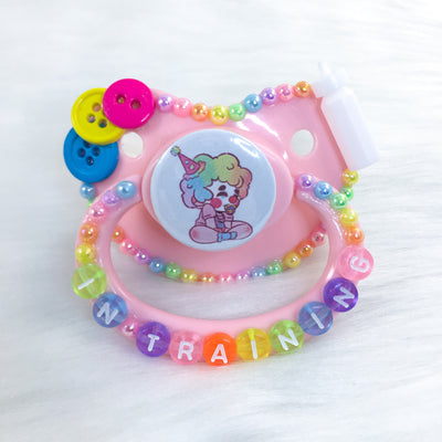 Sprinkles the Clown PM Paci (Custom Options Blank to Full Deco)