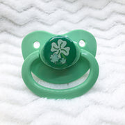 Lucky Baby Four Leaf Clover PM Paci (Custom Options Blank to Full Deco)