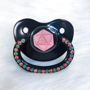 Red D20 Black Background PM Paci (Custom Options Blank to Full Deco)