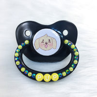 Drooly Pup PM Paci (Custom Options Blank to Full Deco)