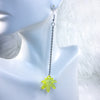 Stonie Leaf Dangle Earrings (Many Colors Available)