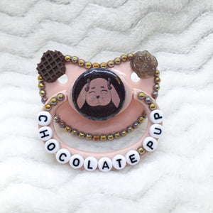 Chocolate Lab Puppy PM Paci (Custom Options Blank to Full Deco)