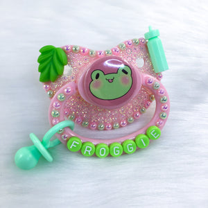 Froggie Pink PM Paci (Custom Options Blank to Full Deco)