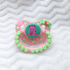 Pink and Mint Baby Dragon PM Paci (Custom Options Blank to Full Deco)