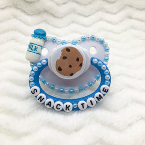 Chocolate Chip Cookie PM Paci (Custom Options Blank to Full Deco)