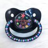 Floral Pentacle Black PM Paci (Custom Options Blank to Full Deco)