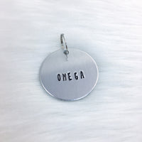 Omega Collar Tag or Bracelet Charm